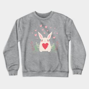 Happy valentine's bunny Crewneck Sweatshirt